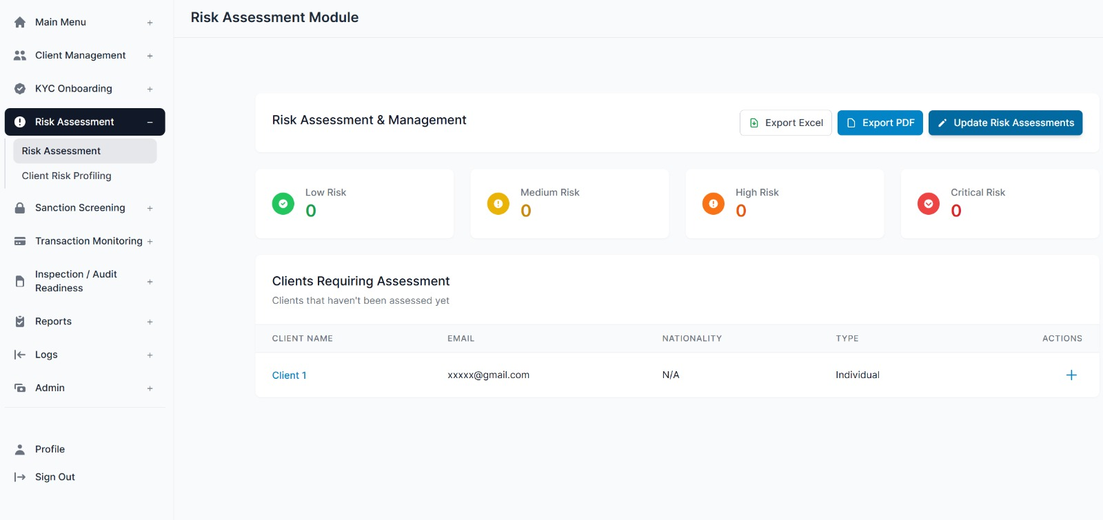 Risk Assessment Module